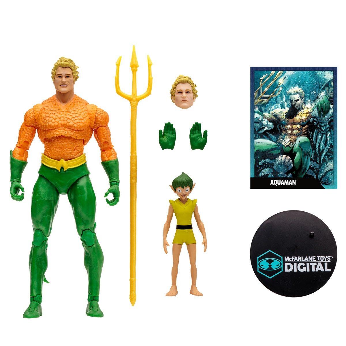 DC Direct Rebirth 7 Inch Digital Collectible Action Figure Wave 1 - Classic Aquaman