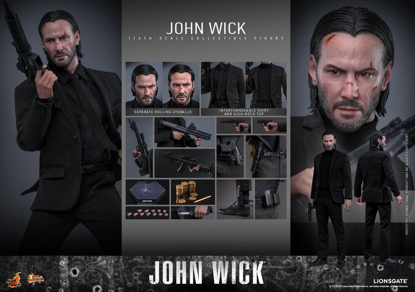 *PRE-ORDER John Wick - John Wick Hot Toys Collectibles 1/6 Scale Action Figure