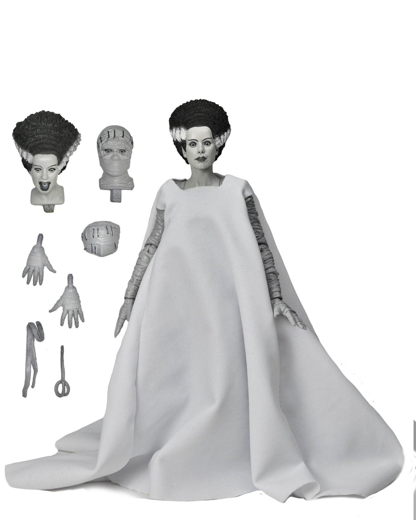 Universal Monsters Ultimate 7 Inch Scale Action Figure - Bride of Frankenstein (Black and White)