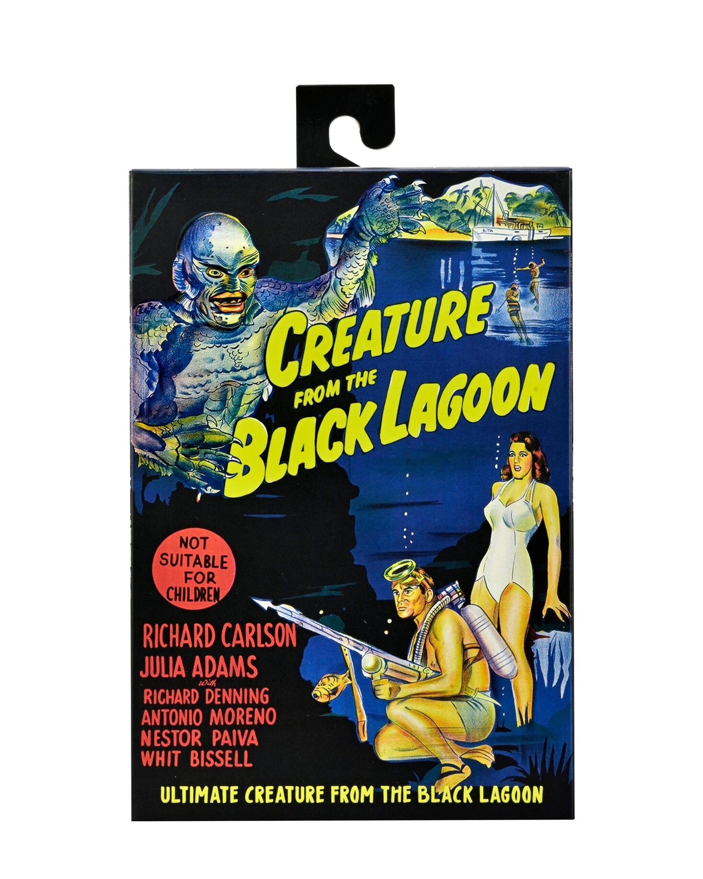 Universal Monsters Ultimate 7 Inch Scale Action Figure - Creature from the Black Lagoon (Black and White)