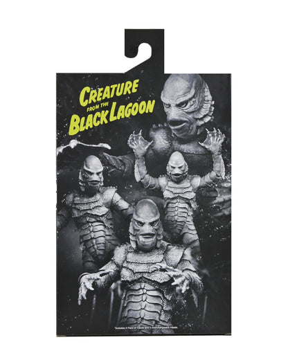 Universal Monsters Ultimate 7 Inch Scale Action Figure - Creature from the Black Lagoon (Black and White)