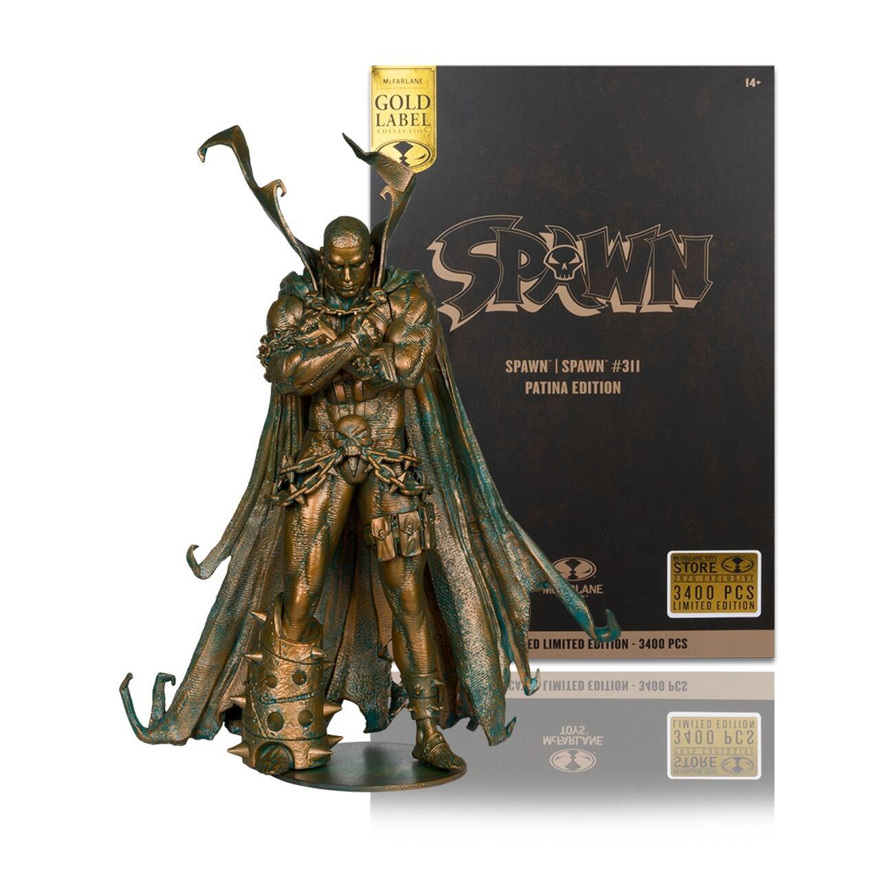 Spawn 7 Inch Action Figure - Spawn #311 (Patina Edition) (Gold Label)