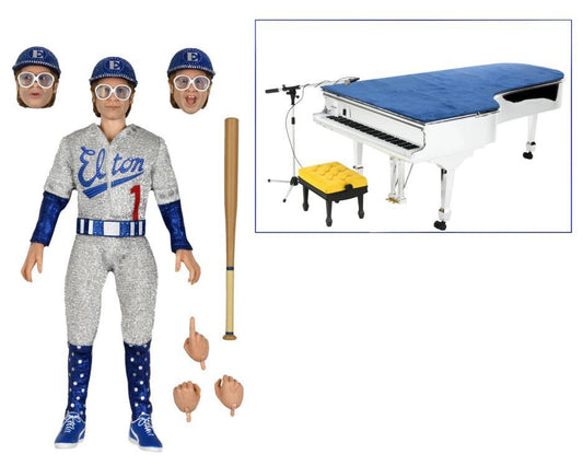 Ultimate 8 Inch Scale Action Figure - Elton John with Piano (Live 1975)