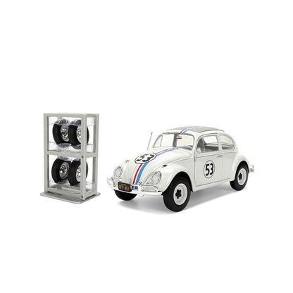 The Love Bug 1:24 Scale Jada Hollywood Rides Die Cast Vehicle - Herbie Volkswagen Beetle