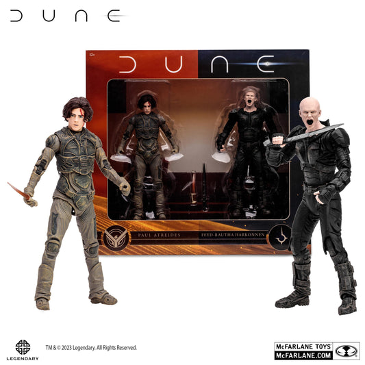 Dune: Part 2 Movie 7 Inch Scale Action Figure 2-Pack - Paul Atreides & Feyd-Rautha Harkonnen
