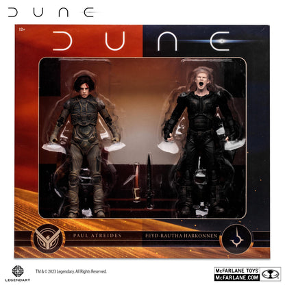 Dune: Part 2 Movie 7 Inch Scale Action Figure 2-Pack - Paul Atreides & Feyd-Rautha Harkonnen