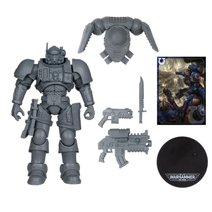 Warhammer 40,000 7 Inch Scale Action Figure Wave 11 - Ultramarines Lieutenant In Phobos Armour (AP)
