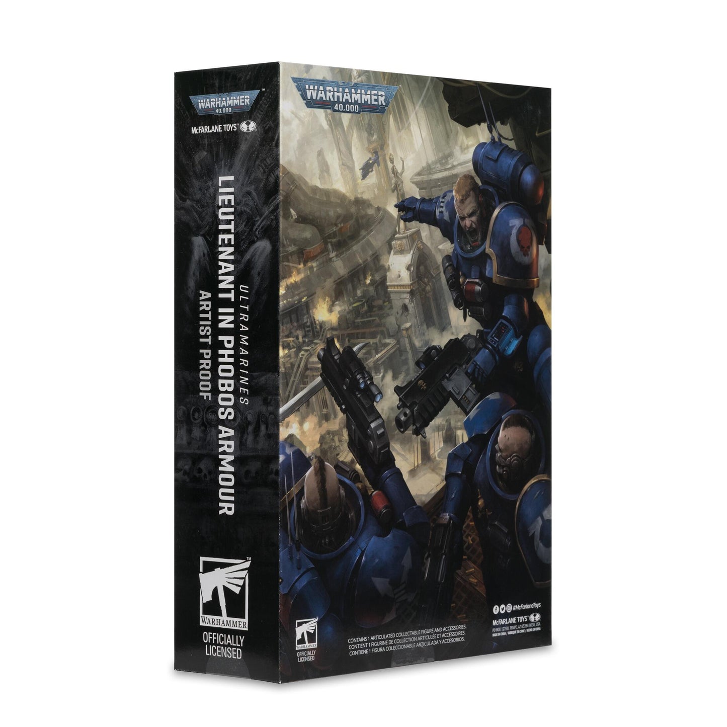 Warhammer 40,000 7 Inch Scale Action Figure Wave 11 - Ultramarines Lieutenant In Phobos Armour (AP)