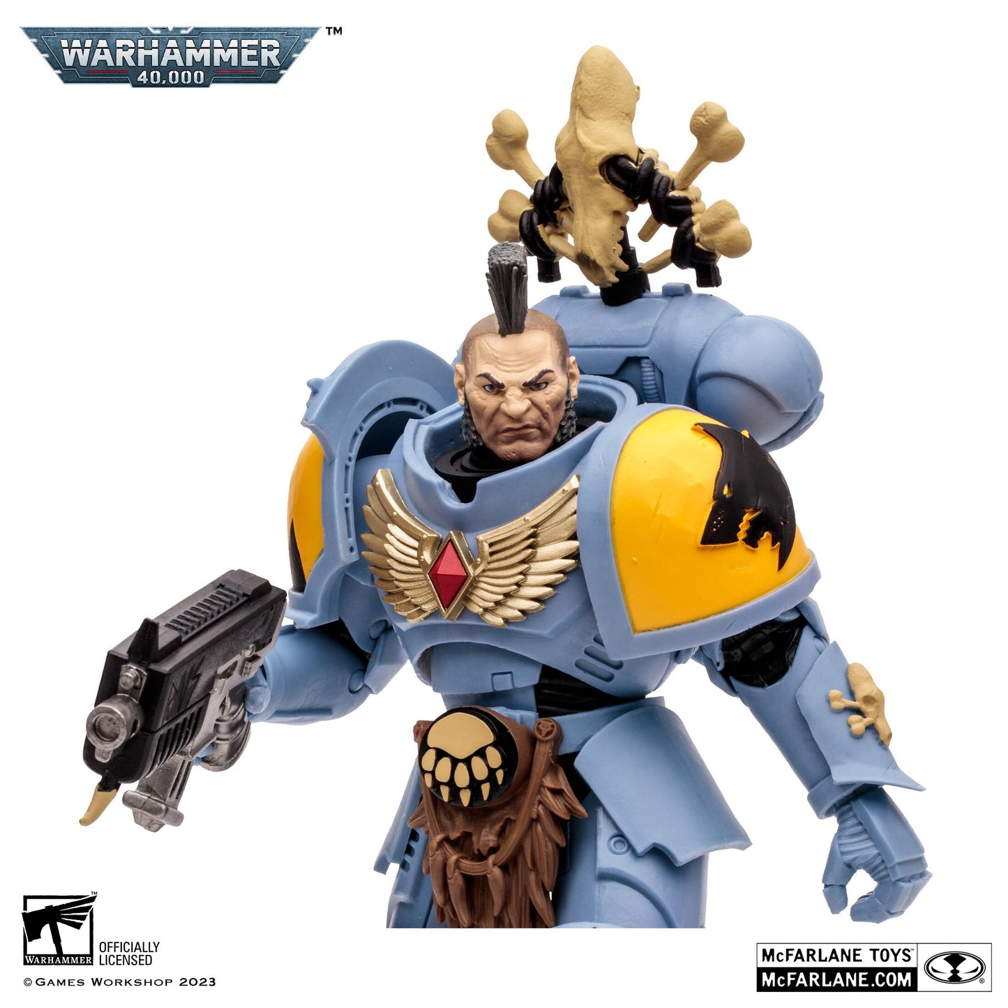 Warhammer 40,000 7 Inch Scale Action Figure - Space Wolves Wolf Guard