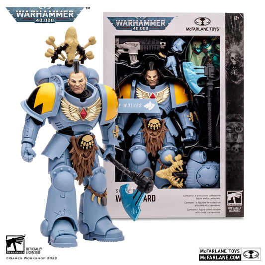 Warhammer 40,000 7 Inch Scale Action Figure - Space Wolves Wolf Guard