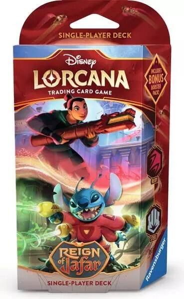 Disney Lorcana Reign Of Jafar Trading Card Game - Starter Deck (Mulan & Stitch)