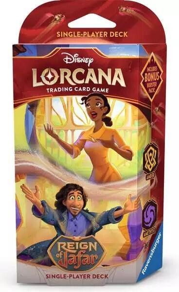 Disney Lorcana Reign Of Jafar Trading Card Game - Starter Deck (Tiana & Bruno)