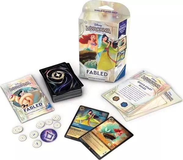 Disney Lorcana Fabled Trading Card Game - Starter Deck (Ariel & Mulan)