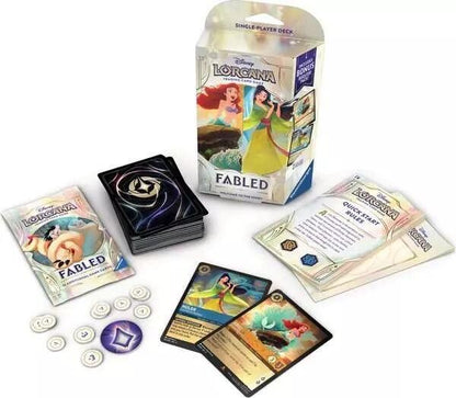 Disney Lorcana Fabled Trading Card Game - Starter Deck (Ariel & Mulan)