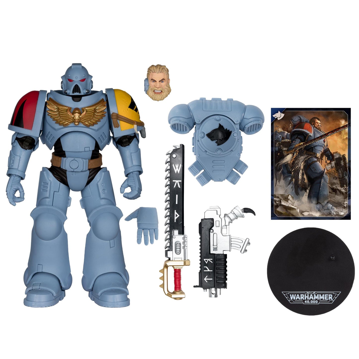 Warhammer 40000 7 Inch Action Figure Wave 12 - Space Wolves Grey Hunter