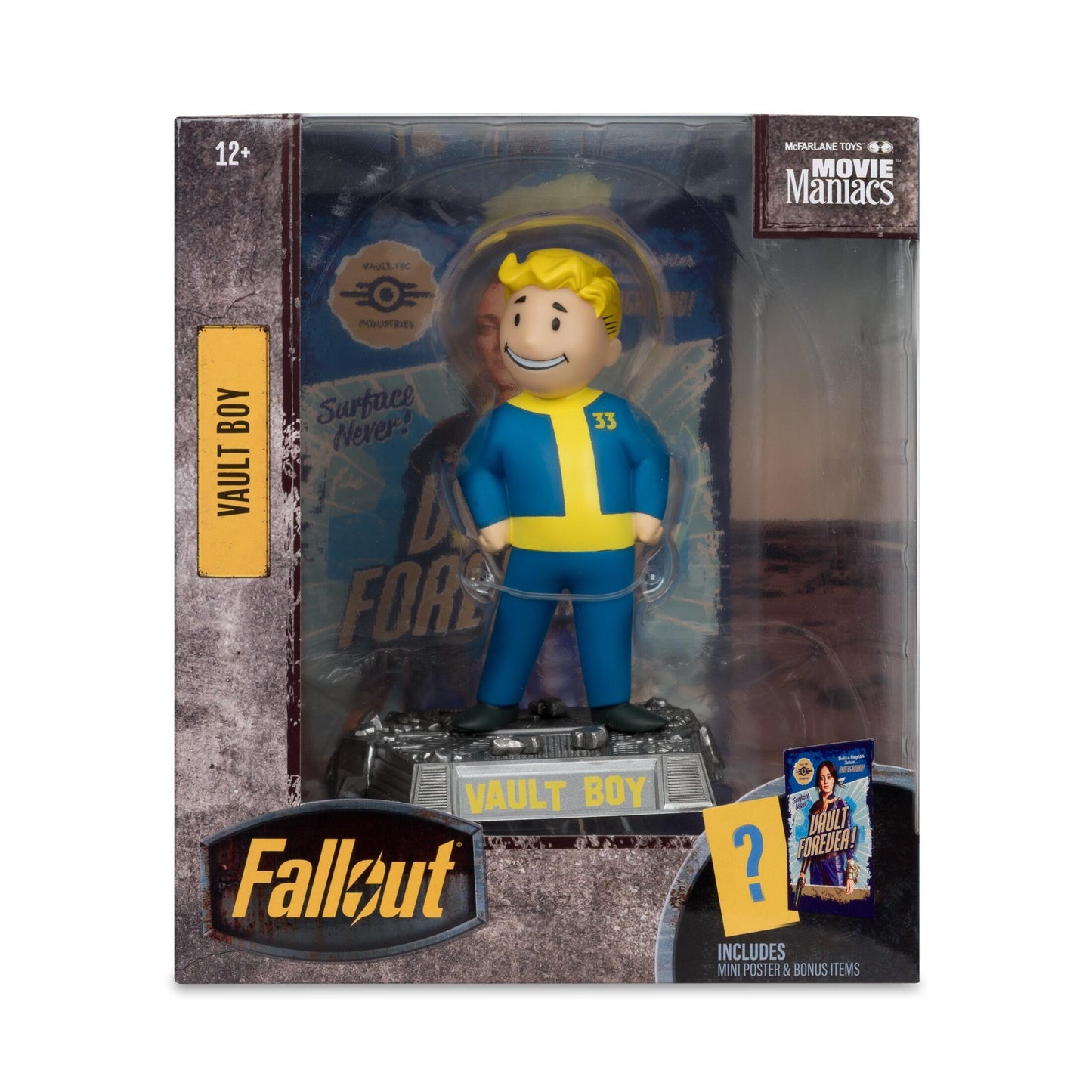 Fallout (Amazon Show) Movie Maniacs 6 Inch Posed Figure - Vault Boy (Version 2)
