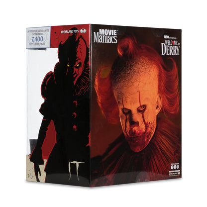 Welcome to Derry Movie Maniacs 6 Inch Posed Figure Wave 2 - Pennywise (Bloody)