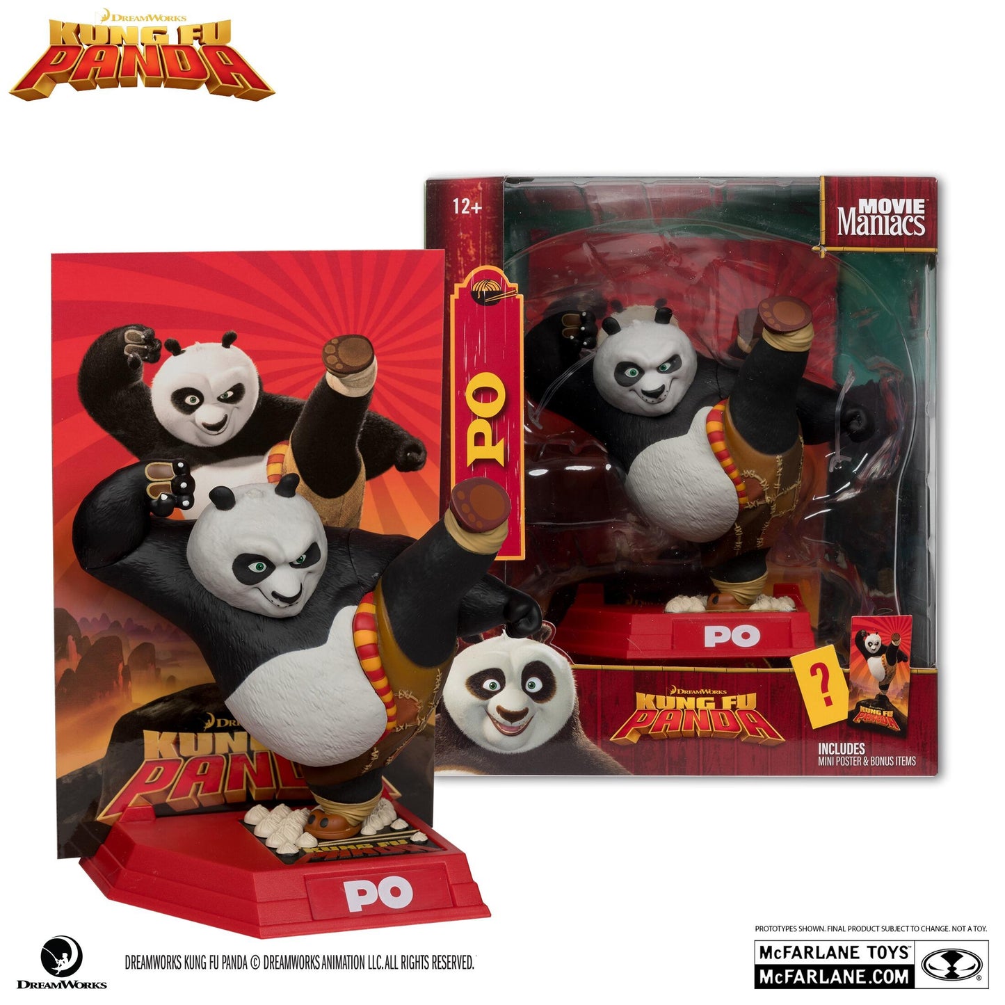 Kung Fu Panda Movie Maniacs 6 Inch Posed Figure - Po