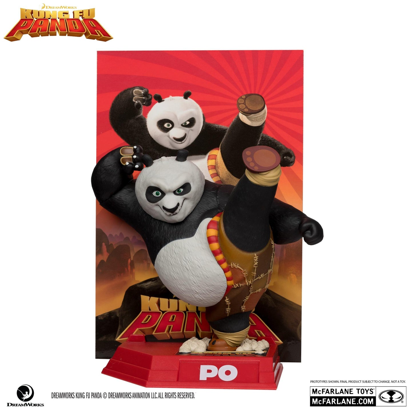Kung Fu Panda Movie Maniacs 6 Inch Posed Figure - Po