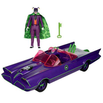 McFarlane DC Retro Batman 66 Action Figure Vehicle - Batmobile & The Joker