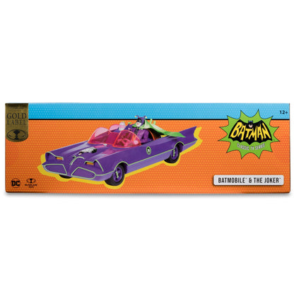 McFarlane DC Retro Batman 66 Action Figure Vehicle - Batmobile & The Joker