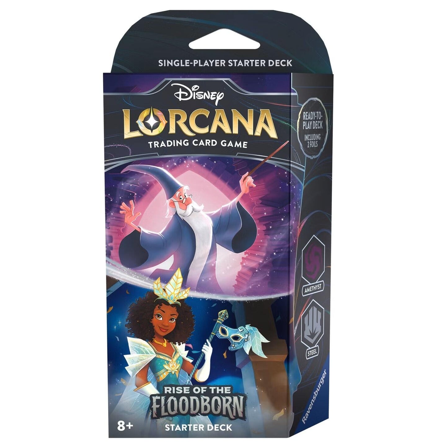 Disney Lorcana Rise Of The Floodborn Trading Card Game - Starter Deck (Merlin & Tiana)