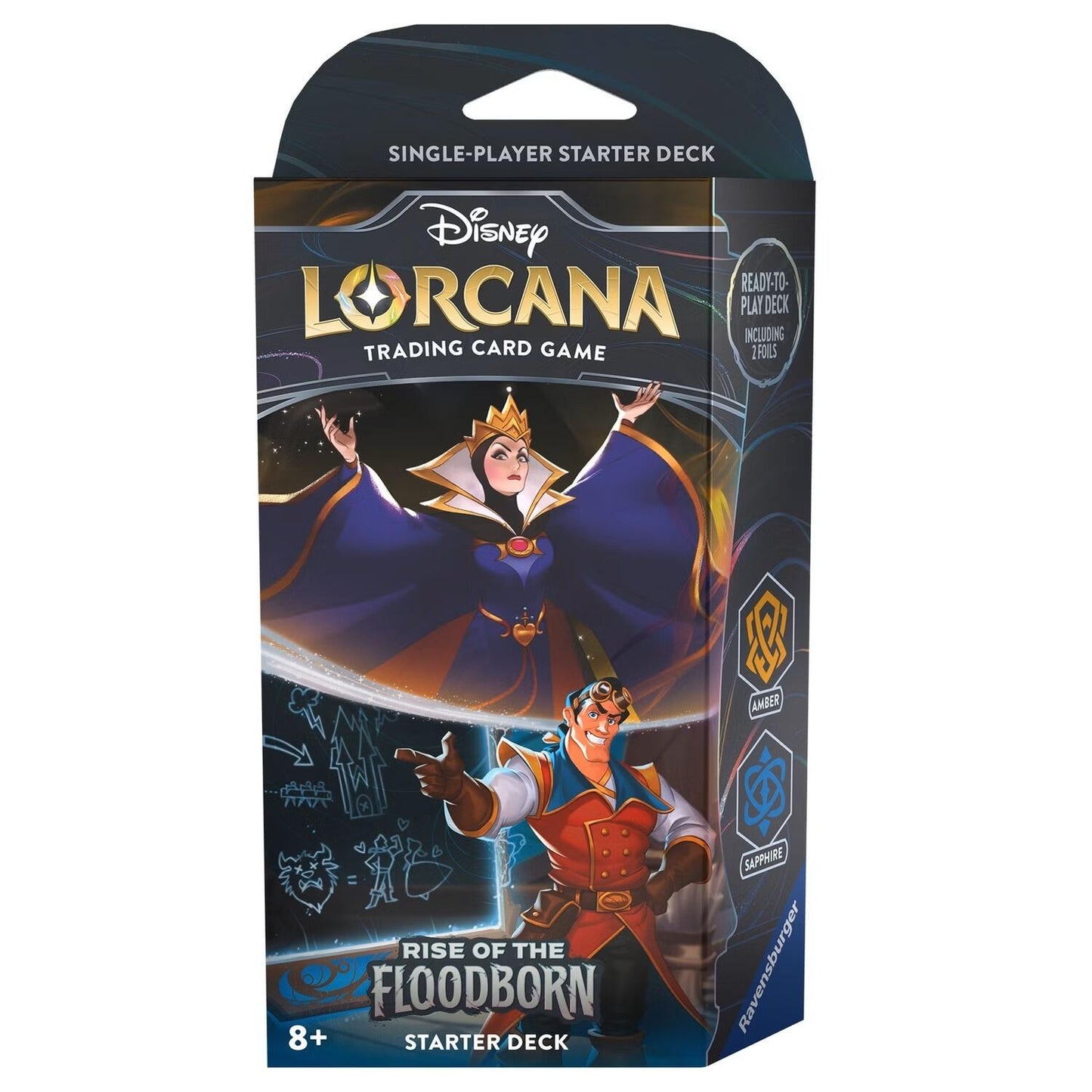 Disney Lorcana Rise Of The Floodborn Trading Card Game - Starter Deck (Gaston & Evil Queen)