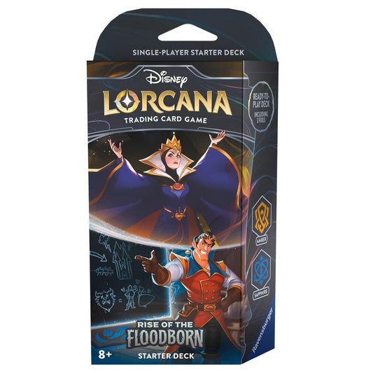 Disney Lorcana Rise Of The Floodborn Trading Card Game - Starter Deck (Gaston & Evil Queen)