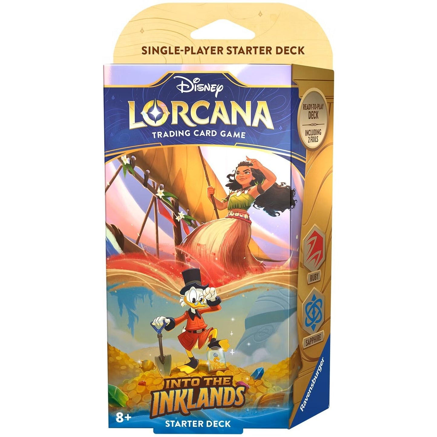Disney Lorcana Into The Inklands Trading Card Game - Starter Deck (Moana & Scrooge McDuck)