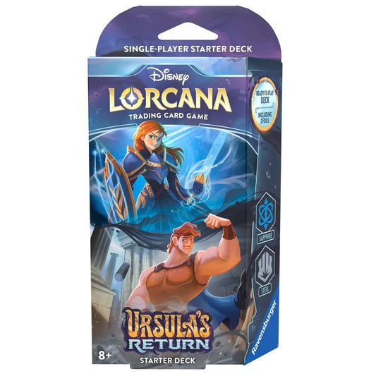 Disney Lorcana Ursula's Return Trading Card Game - Starter Deck (Anna & Hercules)