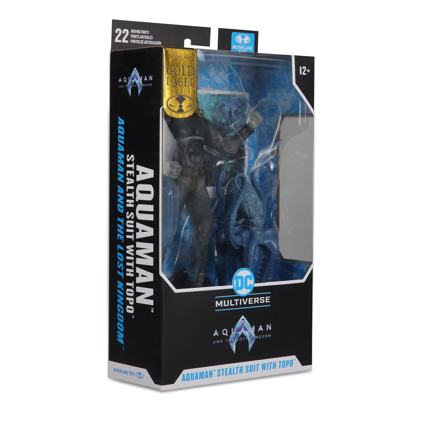 DC Aquaman 2 Movie 7 Inch Action Figure - Aquaman Stealth Suit With Topo (Gold Label)