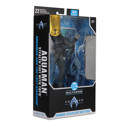 DC Aquaman 2 Movie 7 Inch Action Figure - Aquaman Stealth Suit With Topo (Gold Label)