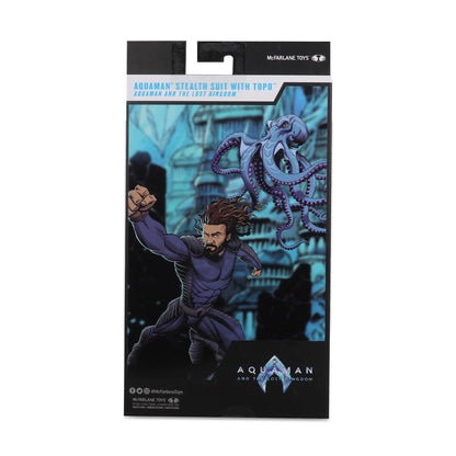 DC Aquaman 2 Movie 7 Inch Action Figure - Aquaman Stealth Suit With Topo (Gold Label)