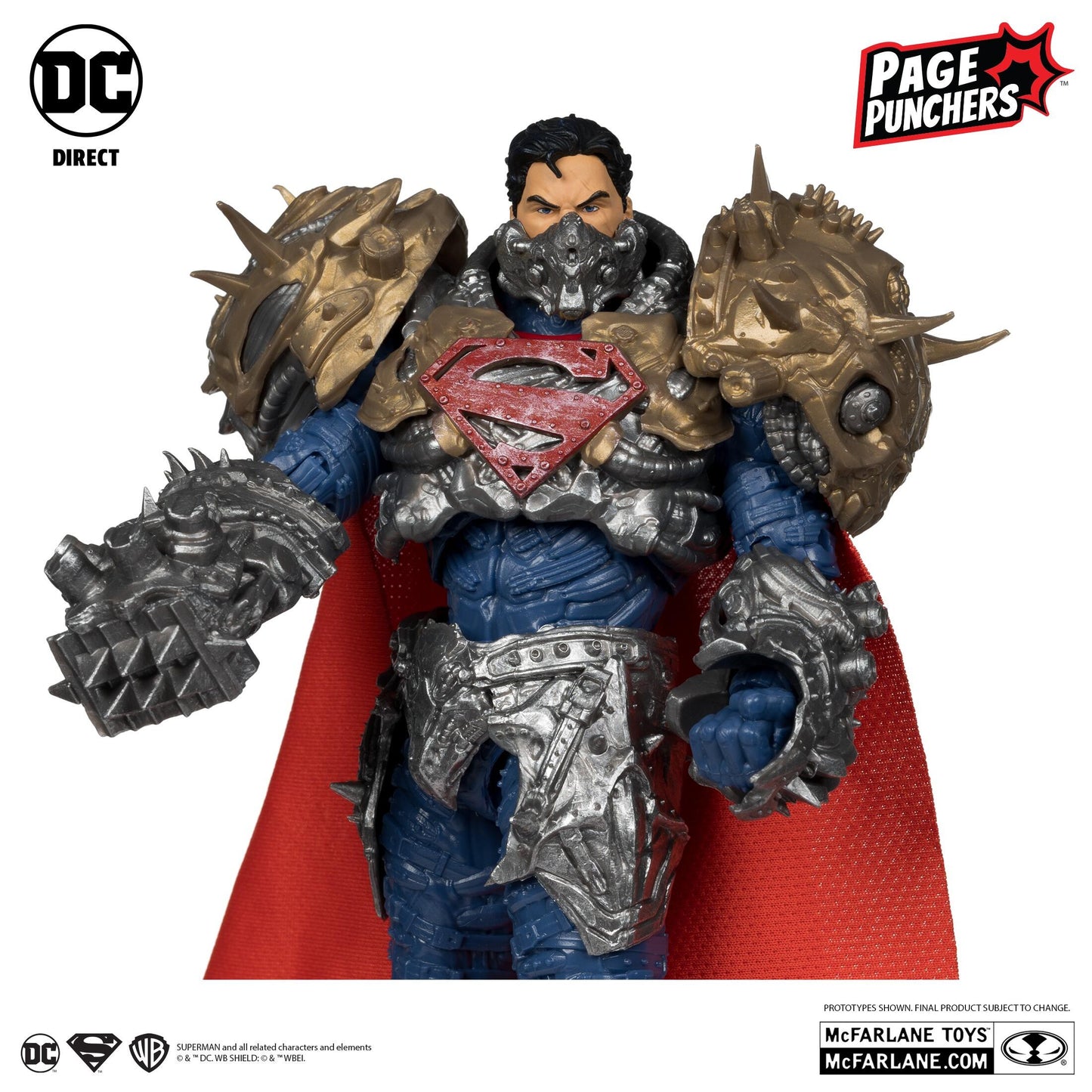 DC Direct Superman Page Punchers 7 Inch Action Figure With Comic - Superman (Ghosts of Krypton)