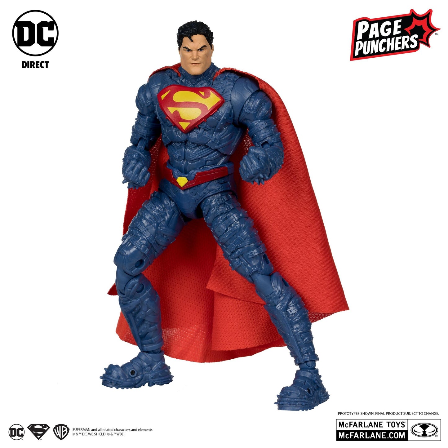 DC Direct Superman Page Punchers 7 Inch Action Figure With Comic - Superman (Ghosts of Krypton)