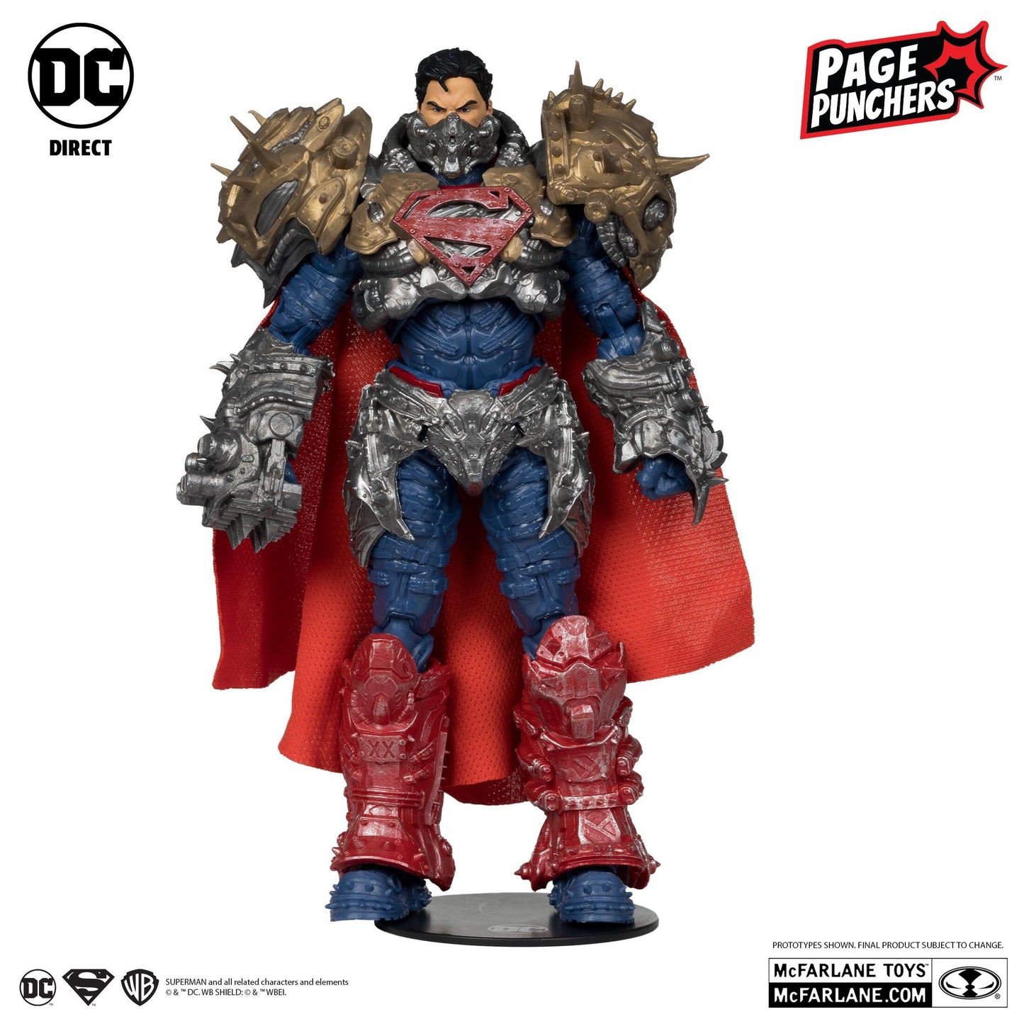 DC Direct Superman Page Punchers 7 Inch Action Figure With Comic - Superman (Ghosts of Krypton)