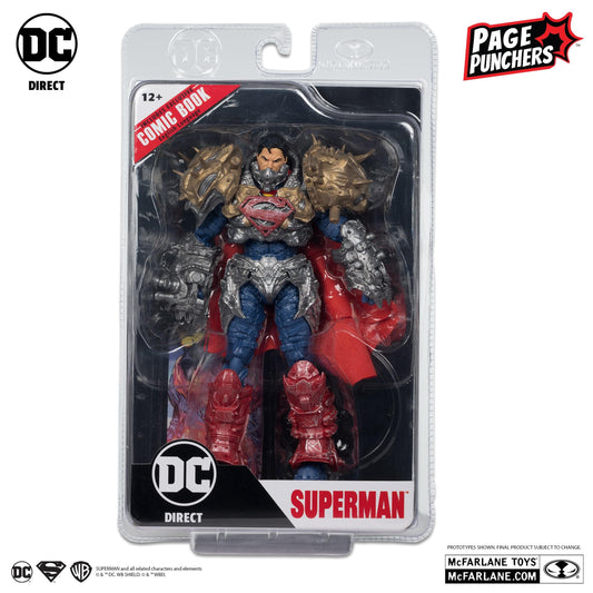 DC Direct Superman Page Punchers 7 Inch Action Figure With Comic - Superman (Ghosts of Krypton)