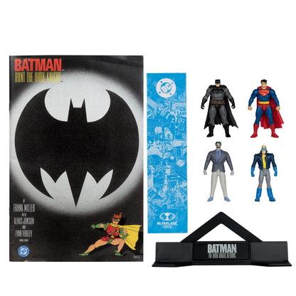 DC Direct 3 Inch Action Figure w/ Comic 4-pack - Batman, Son Of Batman, Superman & Joker