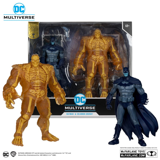 DC Multiverse Batman Arkham City 7 Inch Scale Action Figure 2-pack - Batman vs Solomon Grundy (Gold Label)