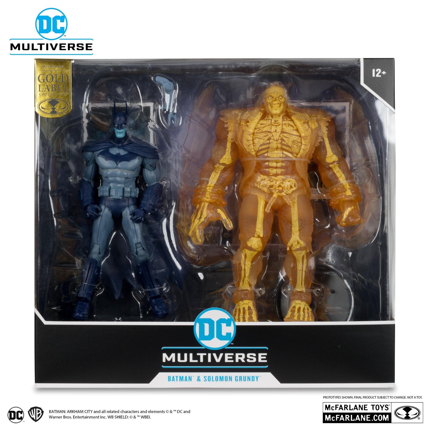 DC Multiverse Batman Arkham City 7 Inch Scale Action Figure 2-pack - Batman vs Solomon Grundy (Gold Label)