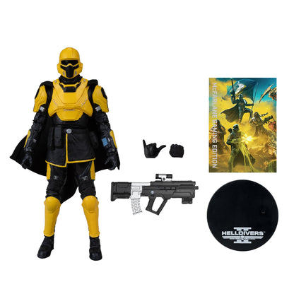 *PRE-ORDER McFarlane Helldivers II Elite Edition 7 Inch Action Figure - TR-40 Gold Eagle Helldiver