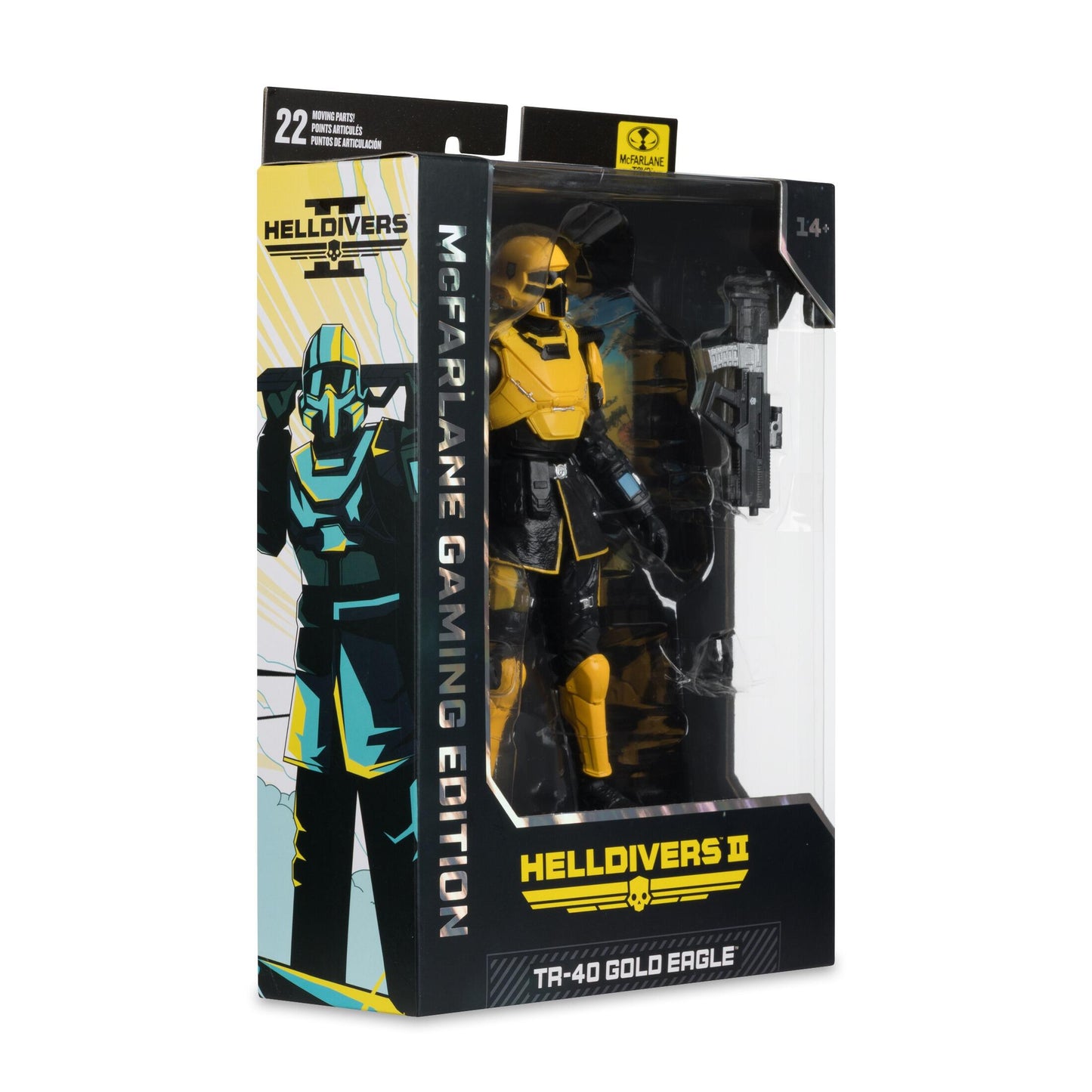 *PRE-ORDER McFarlane Helldivers II Elite Edition 7 Inch Action Figure - TR-40 Gold Eagle Helldiver
