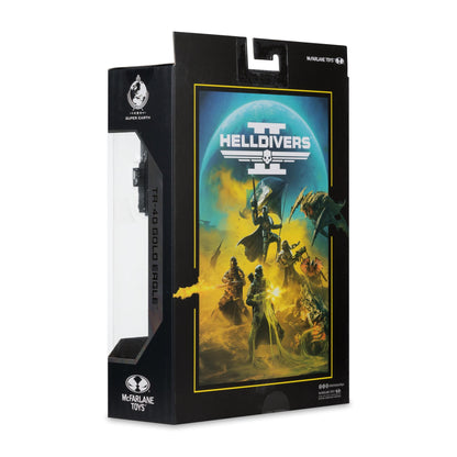 *PRE-ORDER McFarlane Helldivers II Elite Edition 7 Inch Action Figure - TR-40 Gold Eagle Helldiver