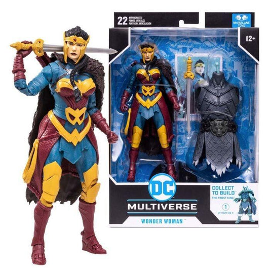 DC Multiverse 7 Inch Action Figure (Frost King BAF) - Wonder Woman (Endless Winter)