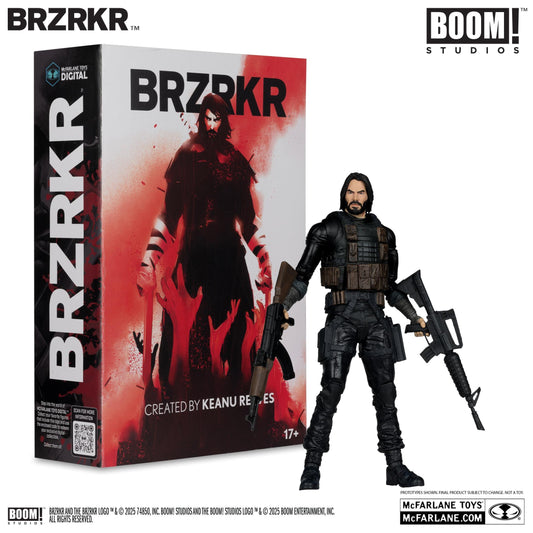 BRZRKR 7 Inch Action Figure Wave 1 - BRZRKR B With Digital Collectible