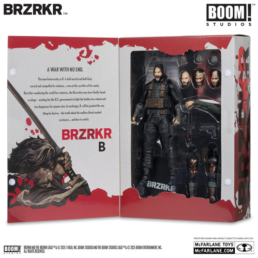 BRZRKR 7 Inch Action Figure Wave 1 - BRZRKR B With Digital Collectible