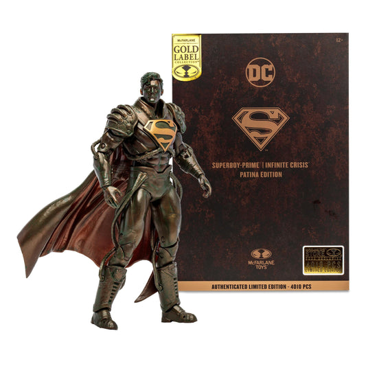 DC Multiverse 7 Inch Action Figure - Superboy Prime (Patina) (Gold Label)
