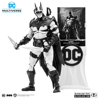 DC Multiverse 7 Inch Action Figure - Batman by Todd McFarlane (Line Art) (Gold Label)