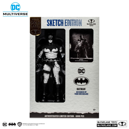 DC Multiverse 7 Inch Action Figure - Batman by Todd McFarlane (Line Art) (Gold Label)