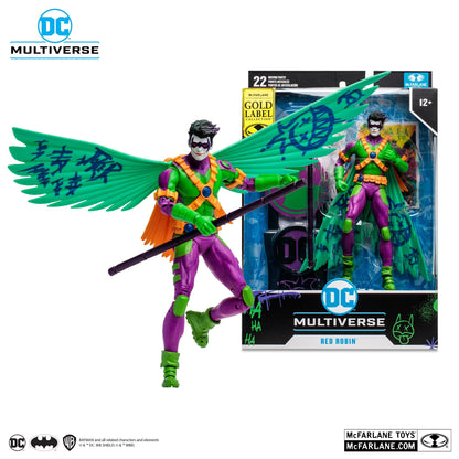 DC Multiverse 7 Inch Action Figure - Red Robin New 52 (Jokerised) (Gold Label)